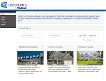 Tablet Screenshot of nfocus.listcounts.com
